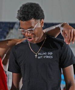 Bryce James Wearing Follow God Not Others T-Shirt