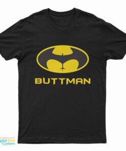 Buttman Batman Parody Logo T-Shirt