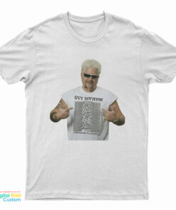 Guy Fieri Wearing Guy Division Parody Logo T-Shirt