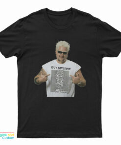 Guy Fieri Wearing Guy Division Parody Logo T-Shirt