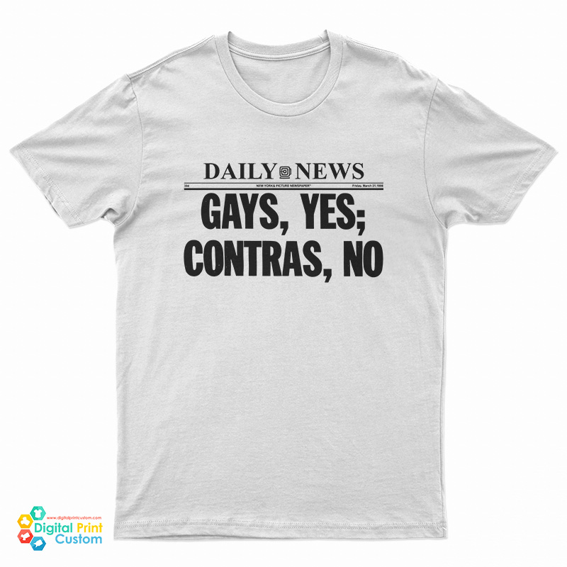 Hayley Williams Daily News Gays Yes Contras No T-Shirt