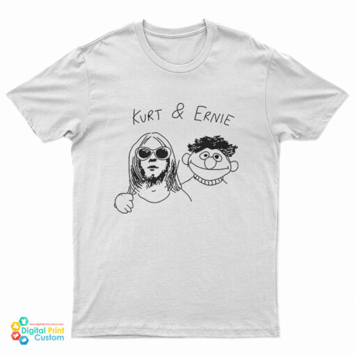Kurt Cobain And Ernie Sesame Street Meme T-Shirt