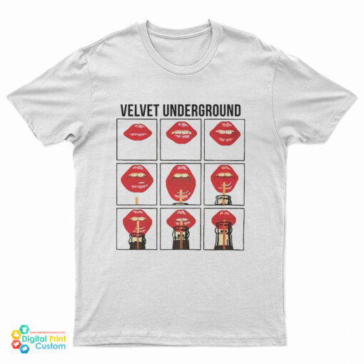 Lana Del Rey Wearing A The Velvet Underground Lips Grid T-Shirt