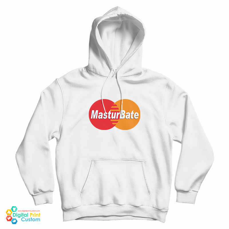 Masturbate Mastercard Logo Parody Hoodie