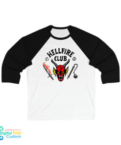 Stranger Things Hellfire Club 3/4 Sleeve Baseball T-Shirt