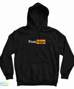 Free Hugs Pornhub Logo Parody Hoodie
