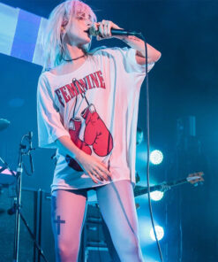 Hayley Williams Wearing Feminine Boxing T-Shirt