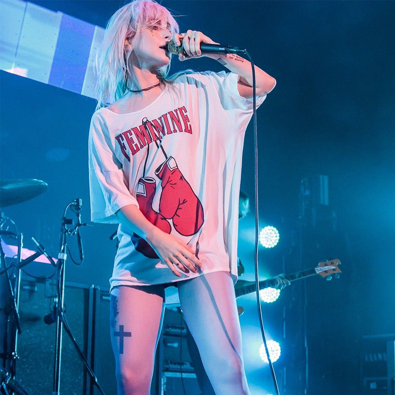 Hayley Williams Wearing Feminine Boxing T-Shirt