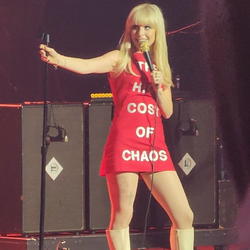 Hayley Williams Wearing The High Cost Of Chaos T-Shirt
