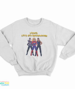 Kamala Khan Iman Vellani Ladies Let’s Get Information Carol Danvers Sweatshirt