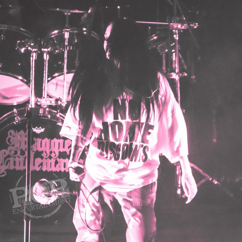 Maggie Lindemann Wearing No Home Discounts T-Shirt