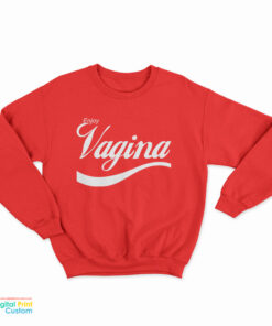 Slash Enjoy Vagina Logo Parody Sweatshirt