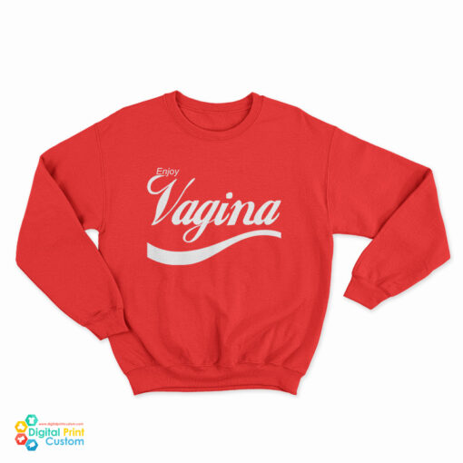 Slash Enjoy Vagina Logo Parody Sweatshirt