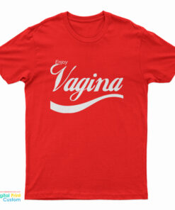 Slash Enjoy Vagina Logo Parody T-Shirt