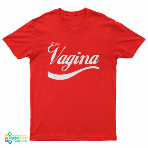 Slash Enjoy Vagina Logo Parody T-Shirt