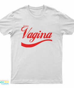 Slash Enjoy Vagina Logo Parody T-Shirt