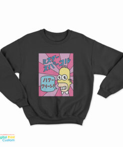 The Simpsons Homer Mr. Sparkle Kanji Sweatshirt