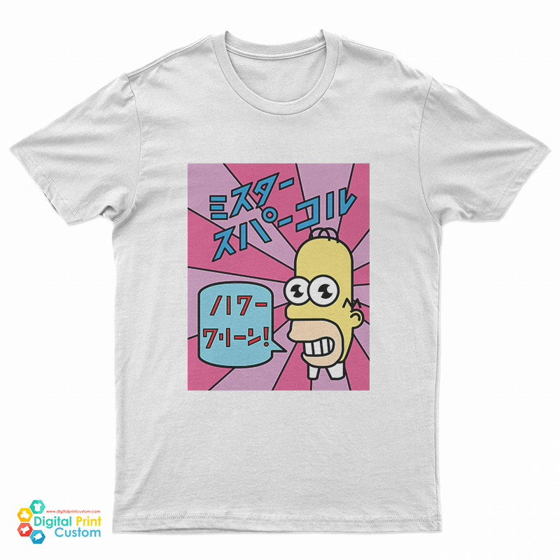 The Simpsons Homer Mr. Sparkle Kanji T-Shirt
