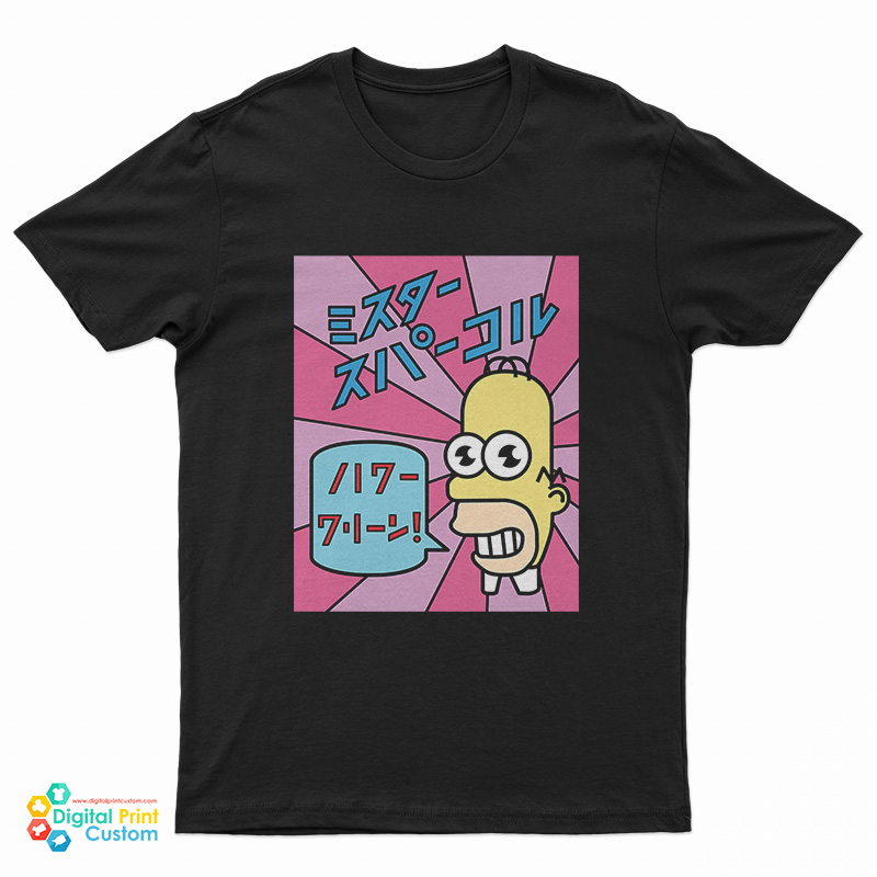 The Simpsons Homer Mr. Sparkle Kanji T-Shirt