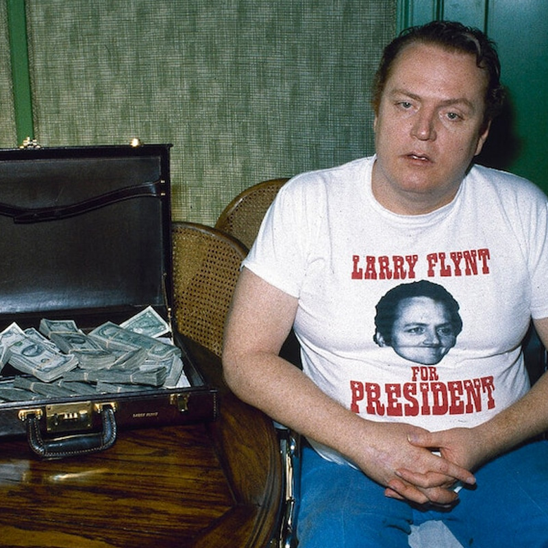 Vintage 1984 Larry Flynt For President T-Shirt
