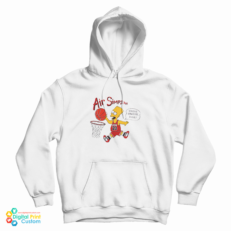 Air Bart Simpson Serious Hangtime Dude Hoodie
