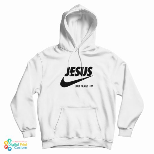 Jesus Praise Him Logo Parody Hoodie