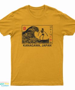 Kanagawa Wave Surfing Skeleton T-Shirt