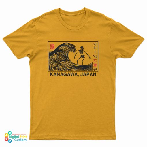 Kanagawa Wave Surfing Skeleton T-Shirt