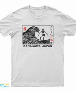 Kanagawa Wave Surfing Skeleton T-Shirt