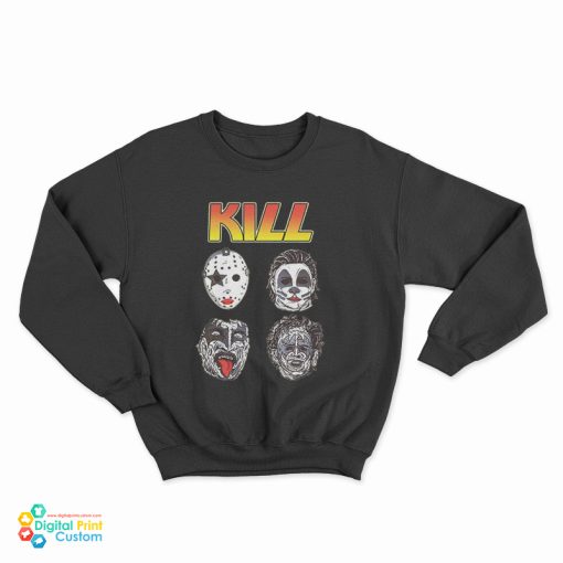 Kill Halloween Kiss Band Logo Parody Sweatshirt