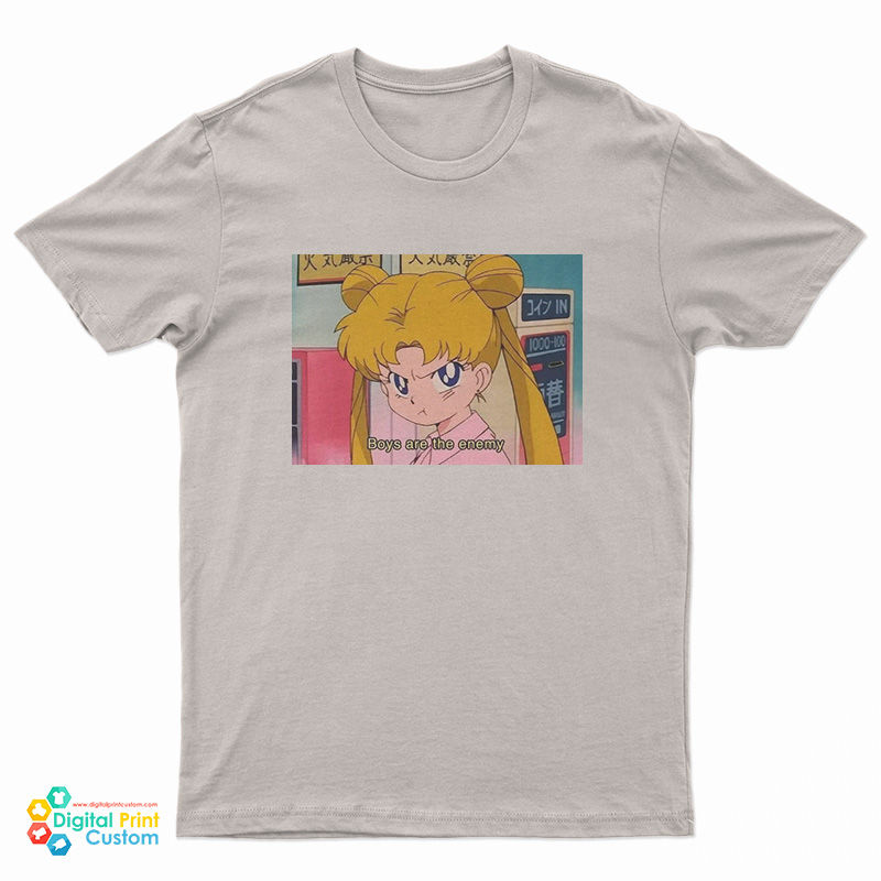 Sailor Moon Boys Are The Enemy T-Shirt