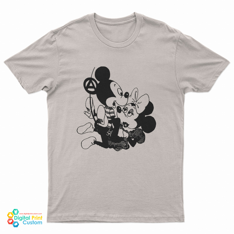 Seditionaries Mickey And Minnie Mouse T-Shirt