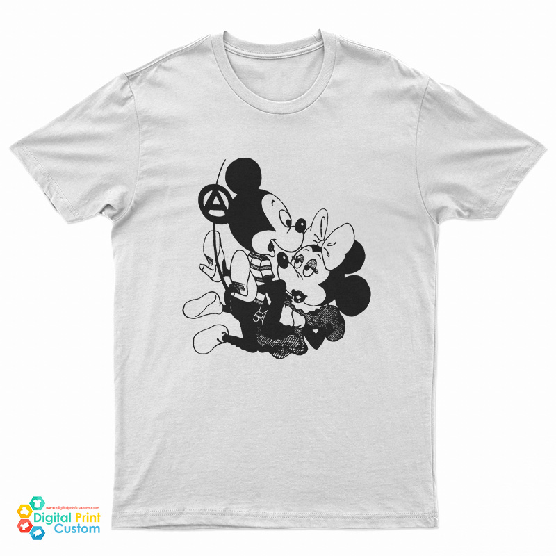 Seditionaries Mickey And Minnie Mouse T-Shirt