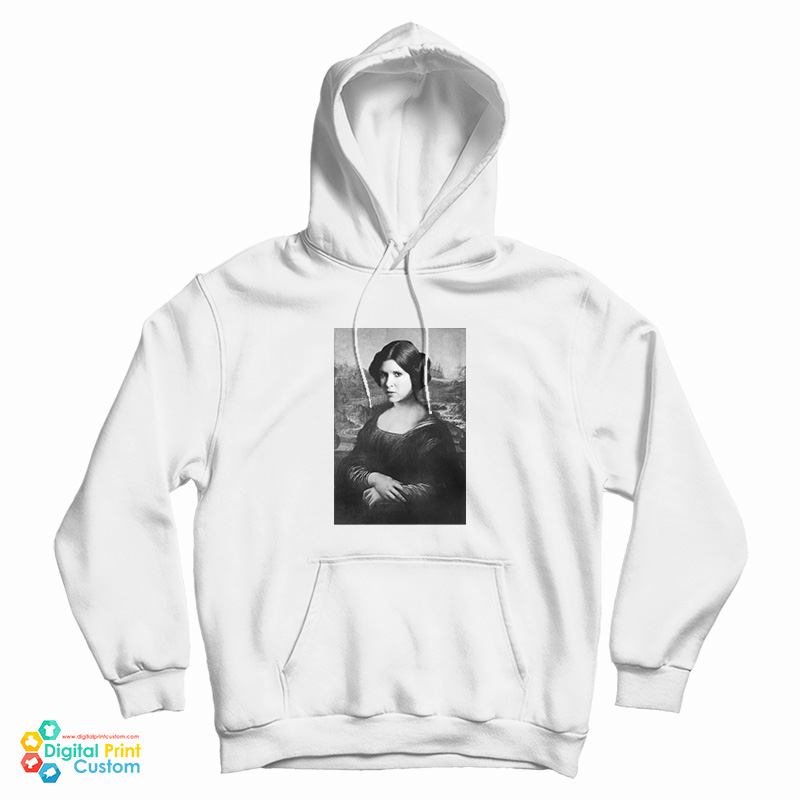 Star Wars Princess Leia Mona Lisa Parody Hoodie