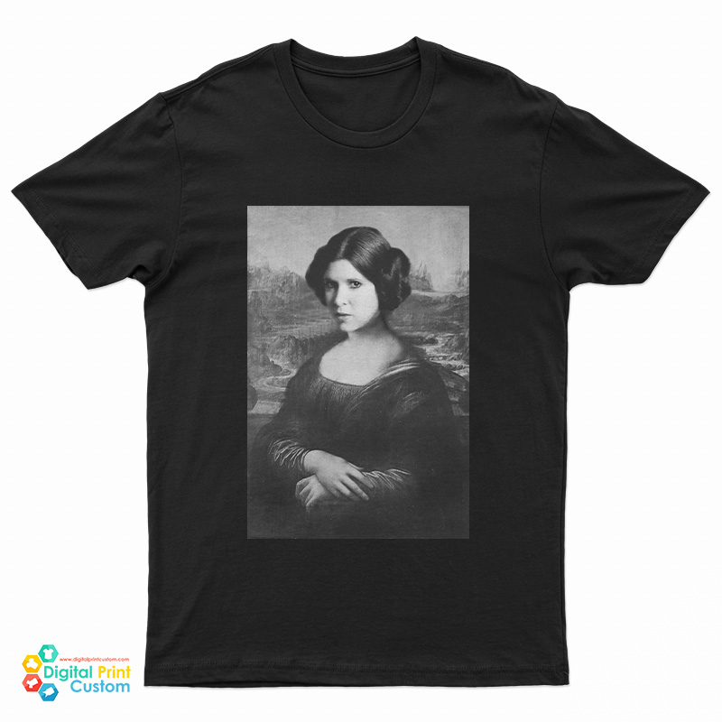 Star Wars Princess Leia Mona Lisa Parody T-Shirt