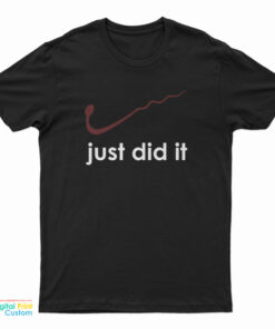 Vintage Just Did It Do It Logo Parody Sperm T-Shirt