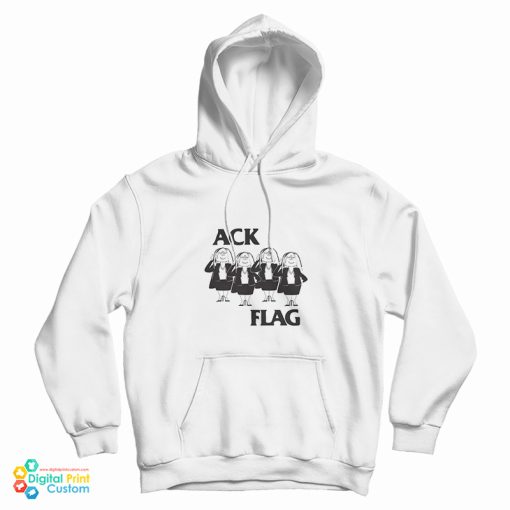 Ack Flag Black Flag Cathy Mash Up Parody Hoodie