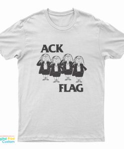 Ack Flag Black Flag Cathy Mash Up Parody T-Shirt