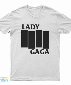 Black Flag Lady Gaga Logo Parody T-Shirt