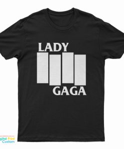 Black Flag Lady Gaga Logo Parody T-Shirt