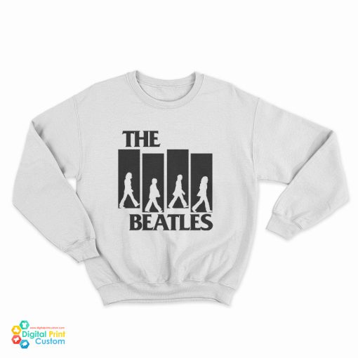 Black Flag The Beatles Abbey Road Logo Parody Sweatshirt