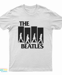 Black Flag The Beatles Abbey Road Logo Parody T-Shirt