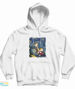 Calvin And Hobbes Van Gogh Starry Night Hoodie
