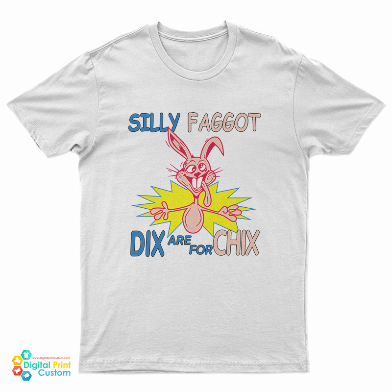 Funny Silly Faggot Dix Are For Chix T-Shirt