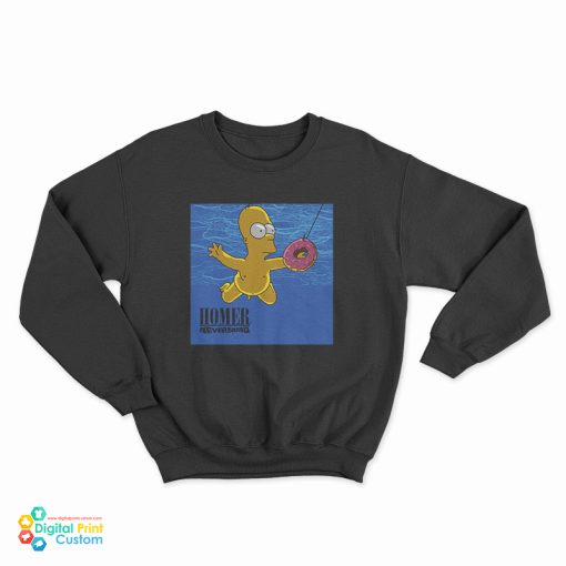 Homer Simpson Parody Nirvana Nevermind Sweatshirt