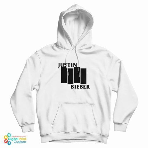 Justin Bieber Black Flag Logo Parody Hoodie