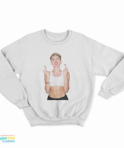 Miley Cyrus Finger Up Sweatshirt