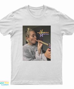 Miley Cyrus Hannah Montana Smoking Weed T-Shirt