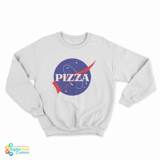 Pizza Nasa Logo Parody Sweatshirt