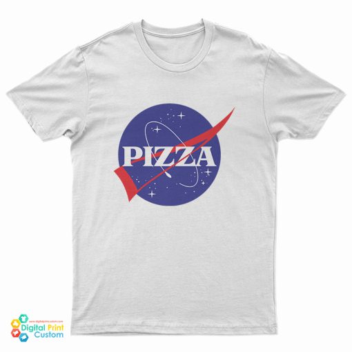 Pizza Nasa Logo Parody T-Shirt
